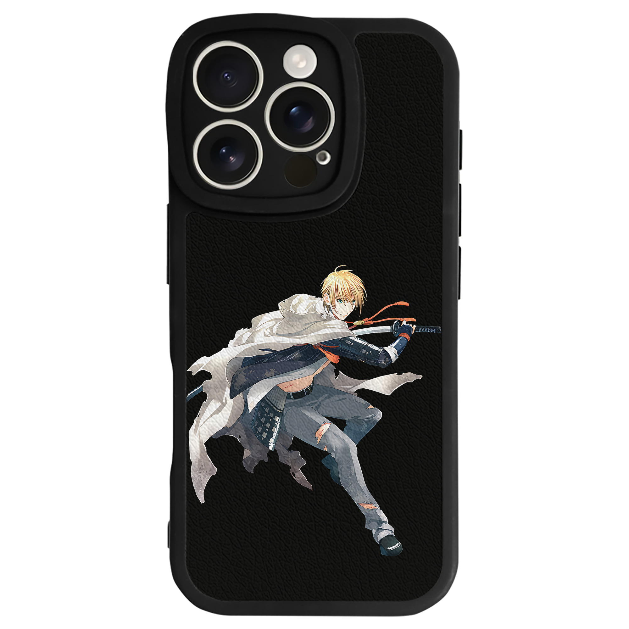 （画像用） 刀剣乱舞 Touken Ranbu 【iPhone 16シリーズ対応】シリコンスマホケース（レザー調） 材質：シリコン